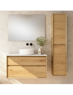 Mueble baño madera suspendido Marco